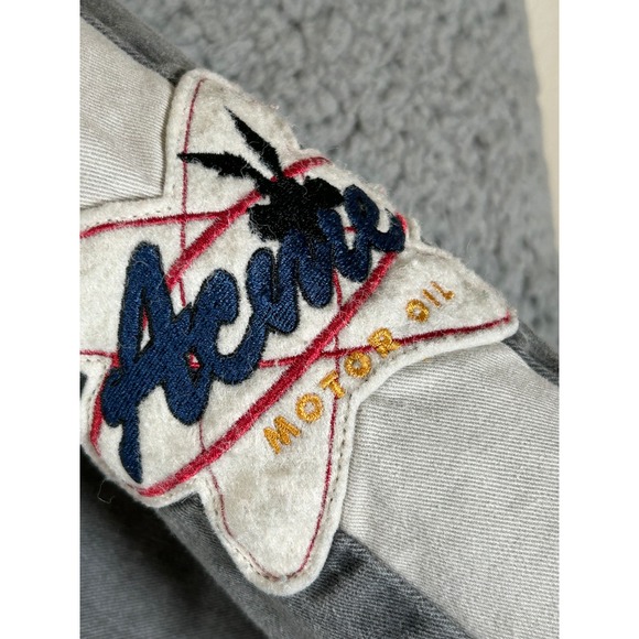 Looney Tunes ACME Racing Jacket Gray Bugs Bunny Warner Bros XL - Picture 8 of 15